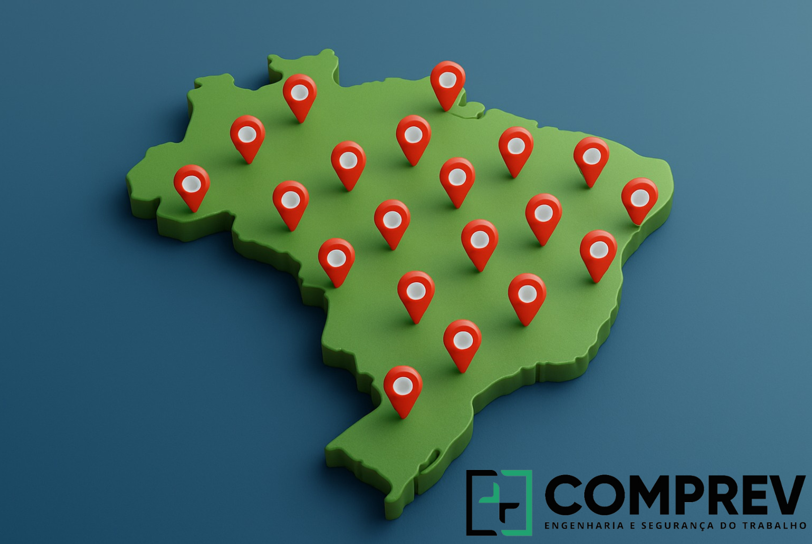 mapa com pins.